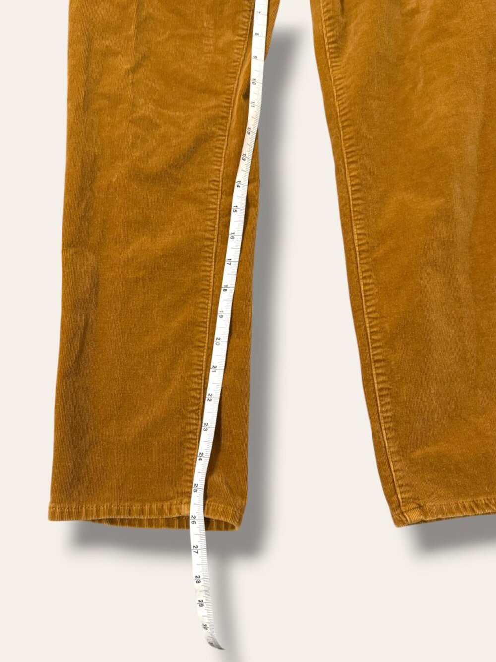 Talbots Pants Womens 10P Corduroy Straight Leg Petite Mustard Brown Classic - Picture 9 of 10